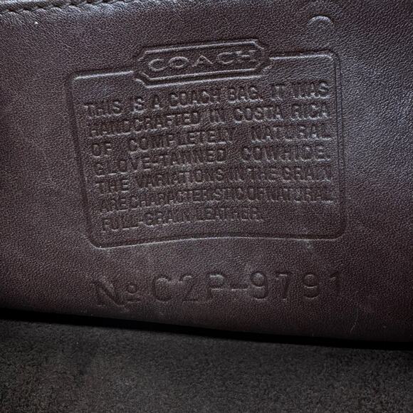 Vintage 90s COACH 9791 Brown Leather Small Daypack / Backpack - Picture 9 of 9